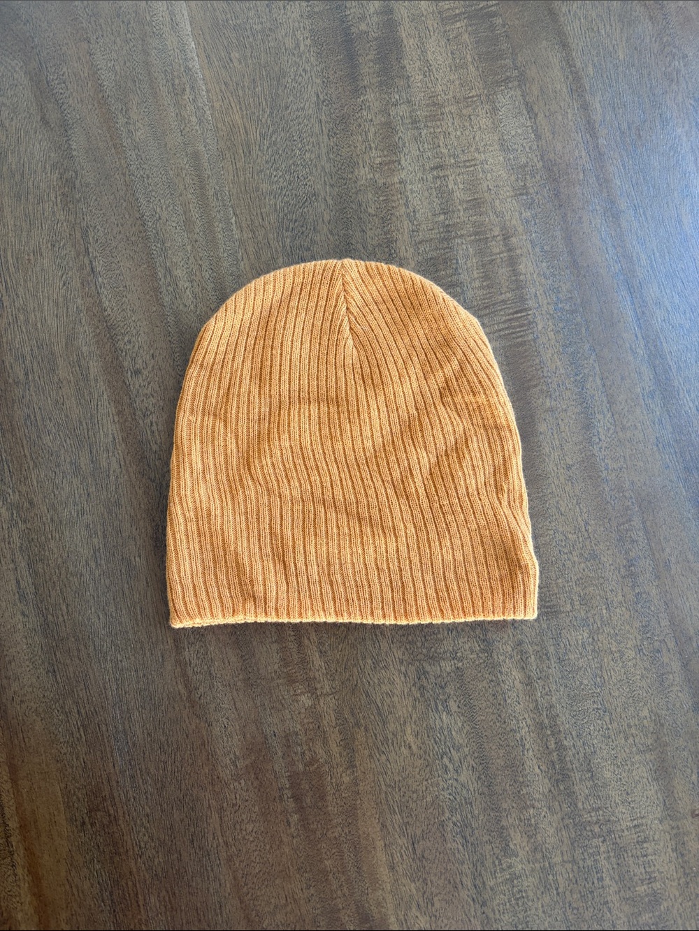 Charlotte Russe Orange Ribbed Knit Beanie